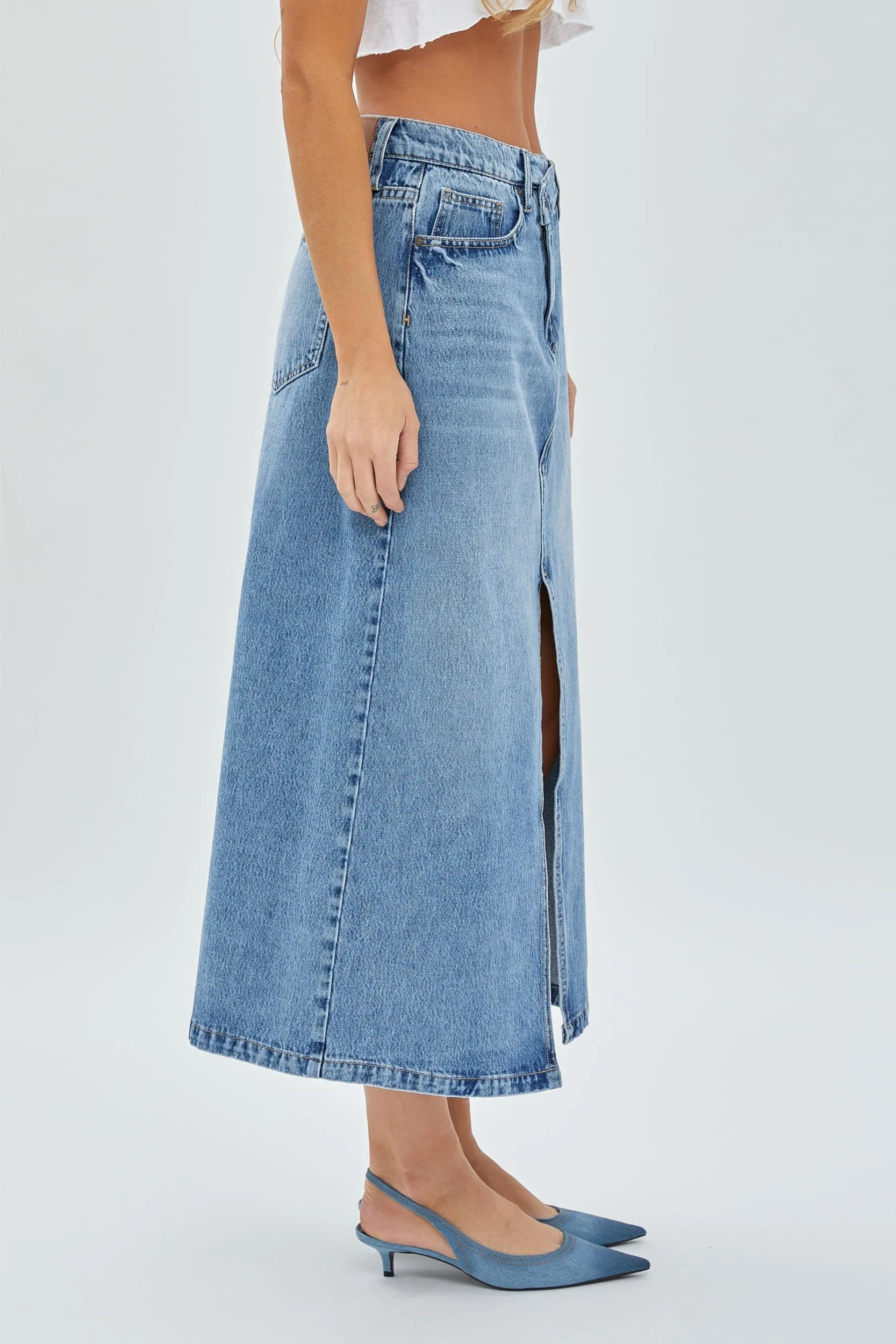 Hidden Peyton Crossover Waist Skirt