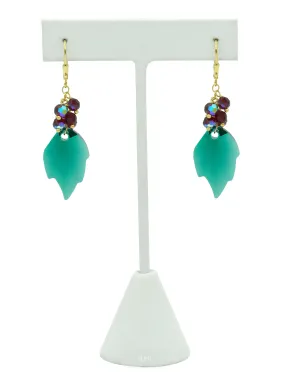 Holly Berries Crystal Earrings