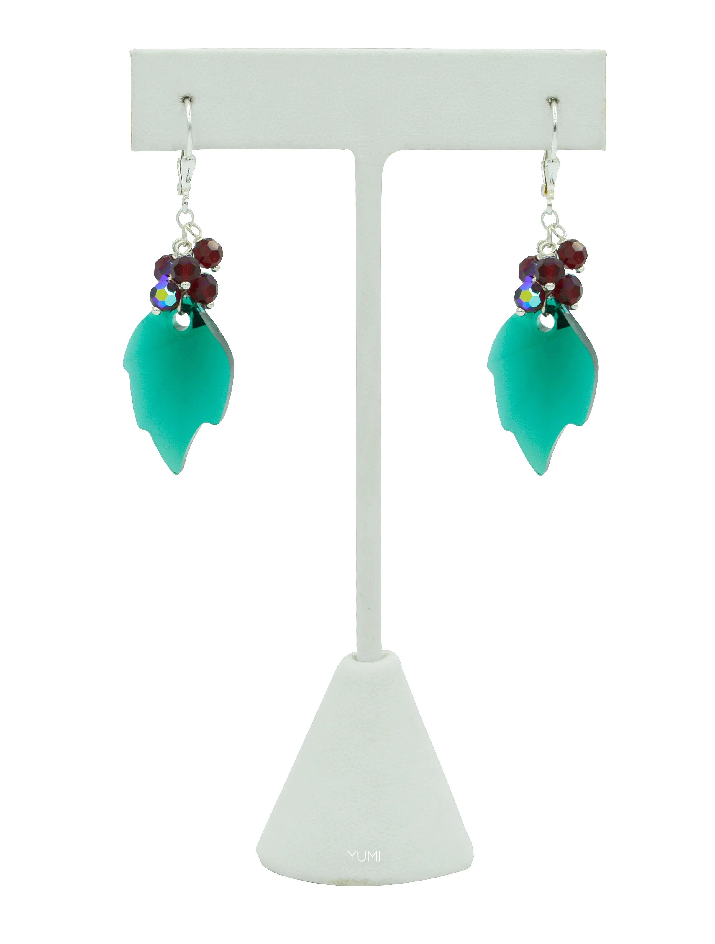 Holly Berries Crystal Earrings