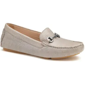 Johnston & Murphy Womens Maggie Faux Leather Slip On Loafers