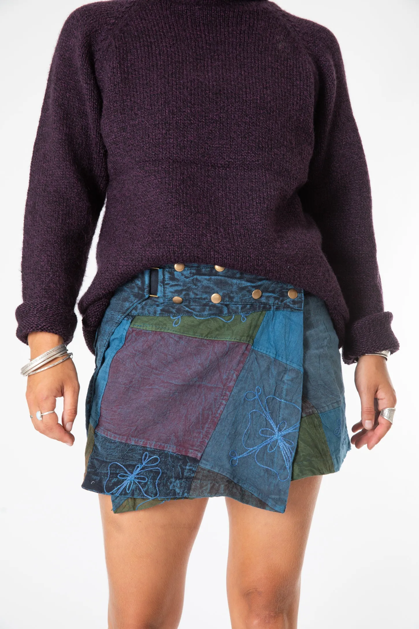 Kapasa Patch Mini Festival Skirt