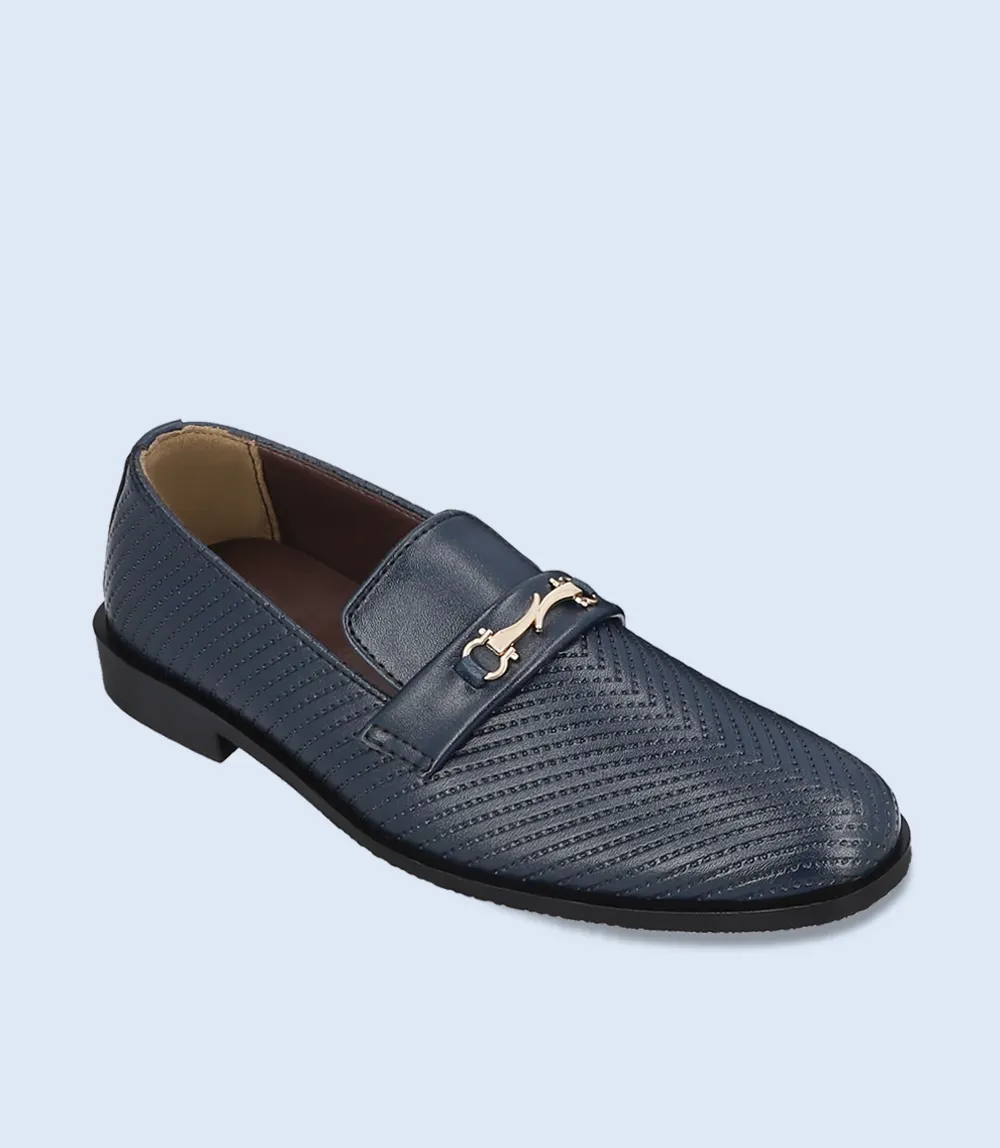 KB0069-BLUE-Boys Formal Moccassion