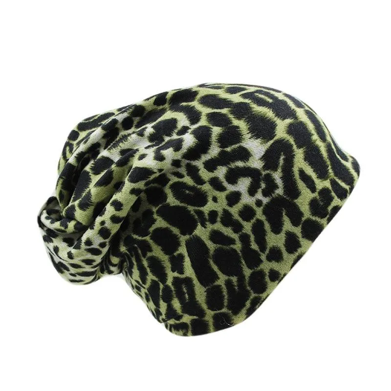 Leopard Print Polyester Beanie, Scarf or Skullie