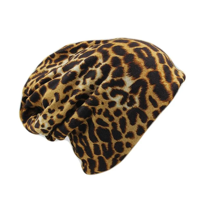 Leopard Print Polyester Beanie, Scarf or Skullie