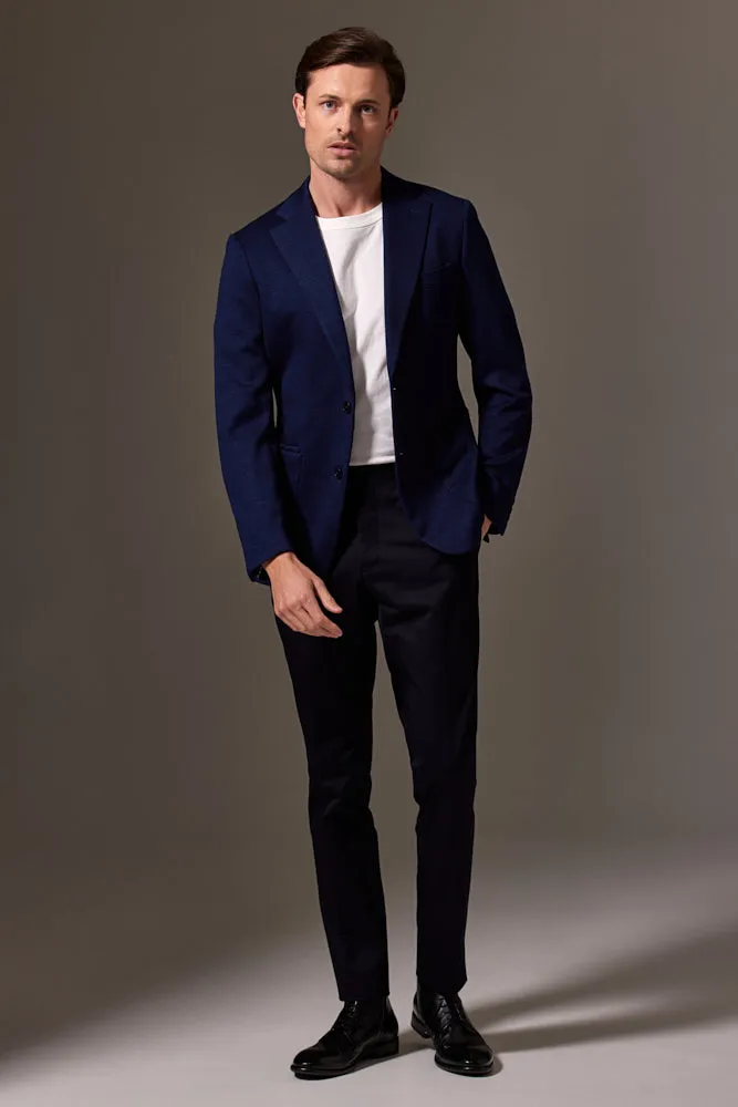 Liam Sports Jacket - Navy Wool Jersey