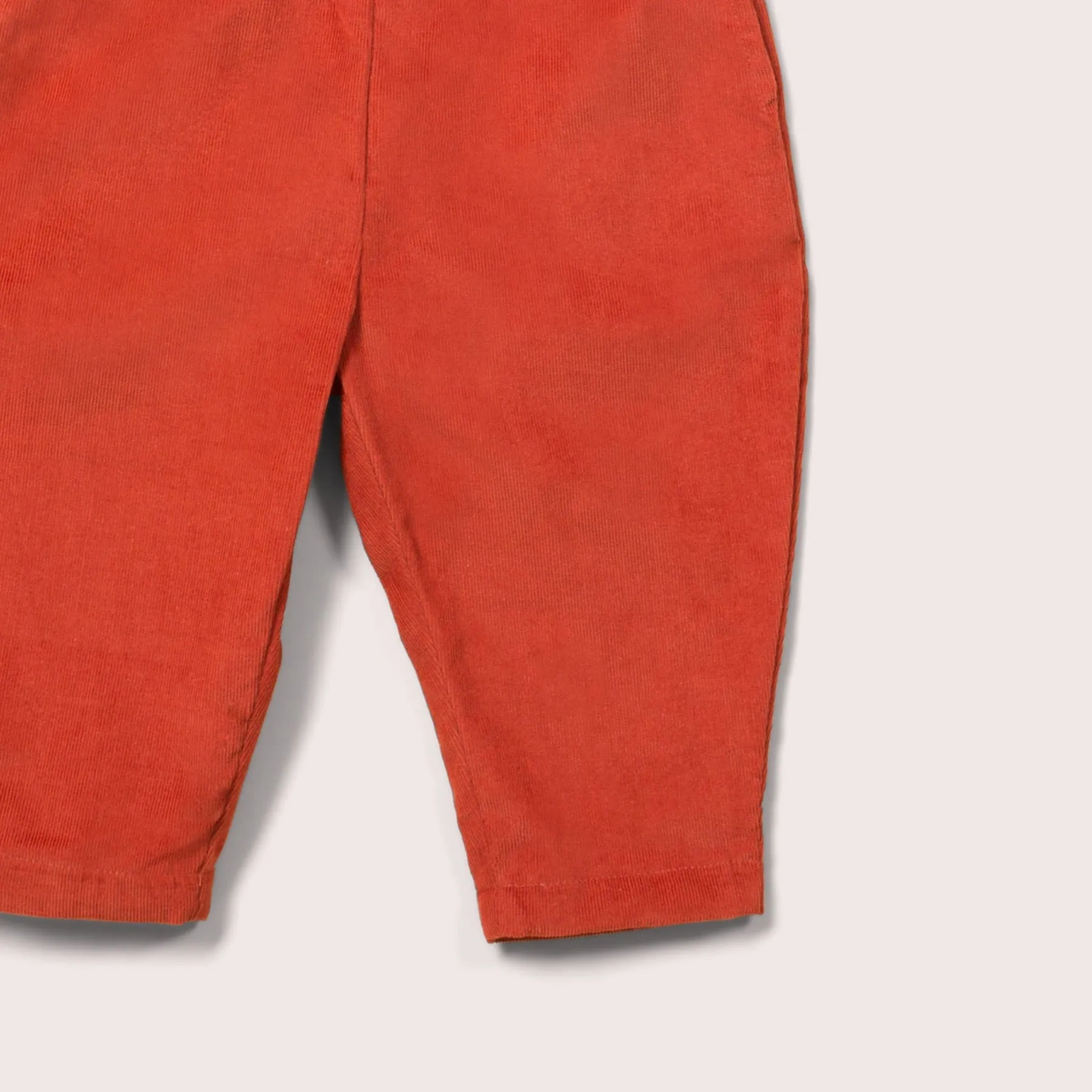 Little Green Radicals Burnt Red Corduroy Comfy Trousers