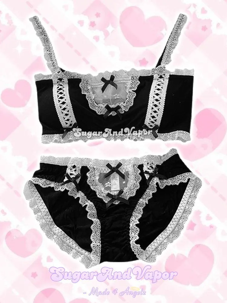 Lolita Maid Black Lingerie Set