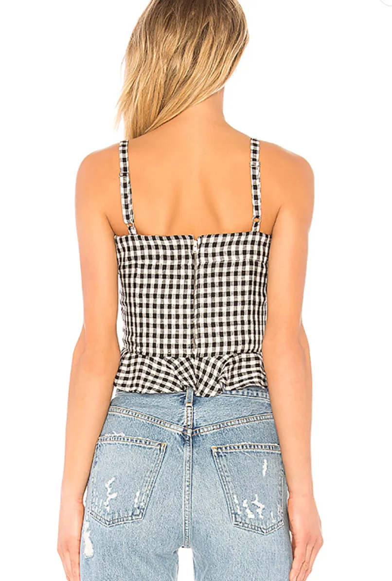 Lovers   Friends Stacey Gingham Top