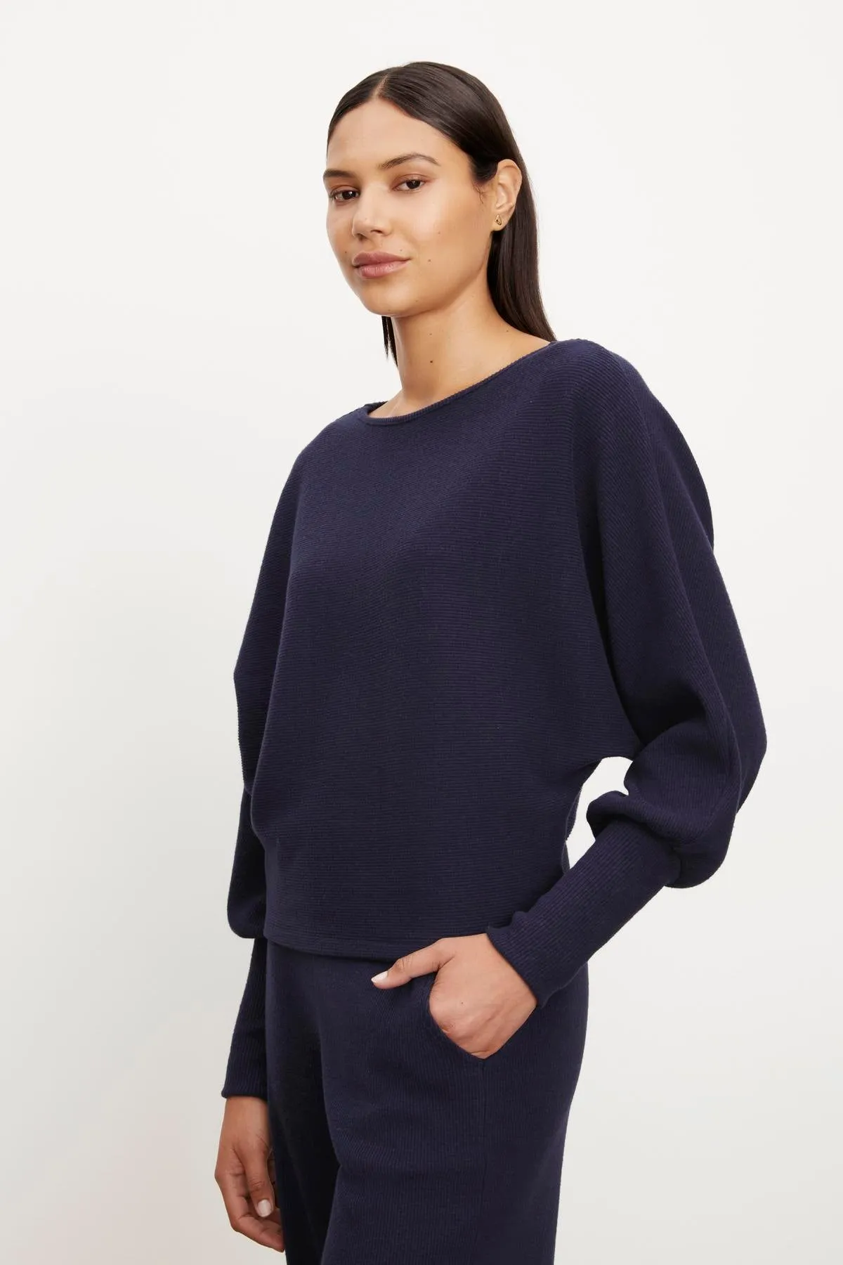 MACKAY BRUSHED RIB TOP