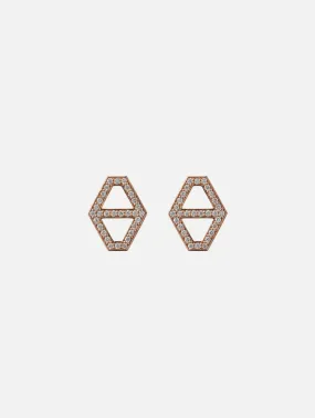 Medium Keynes Hexagon Studs