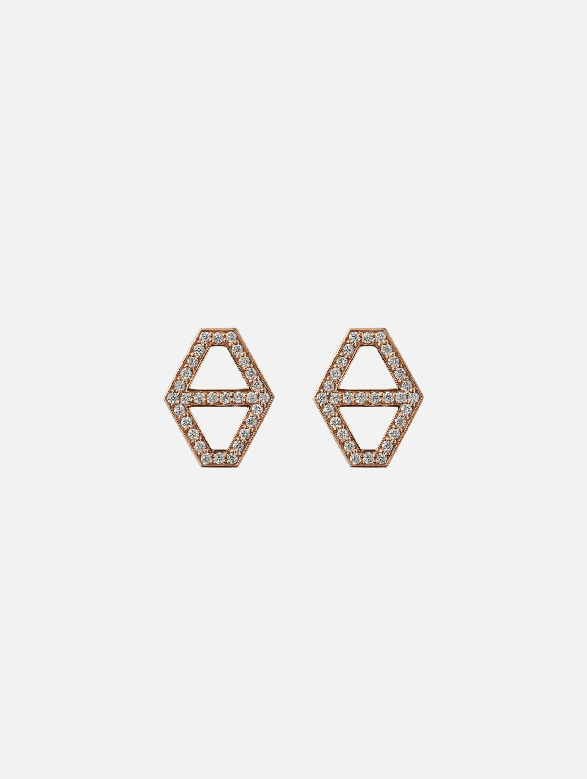 Medium Keynes Hexagon Studs