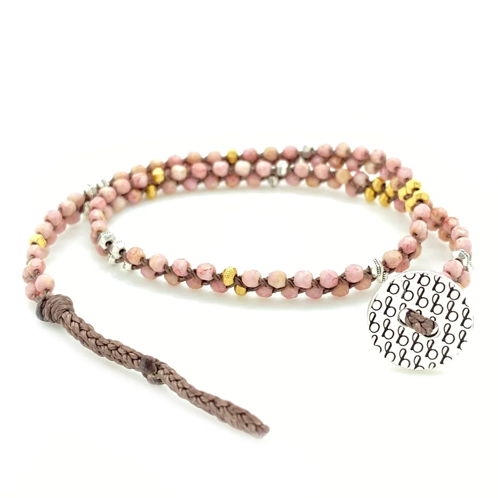 Meridian Wrap Bracelet - Pink