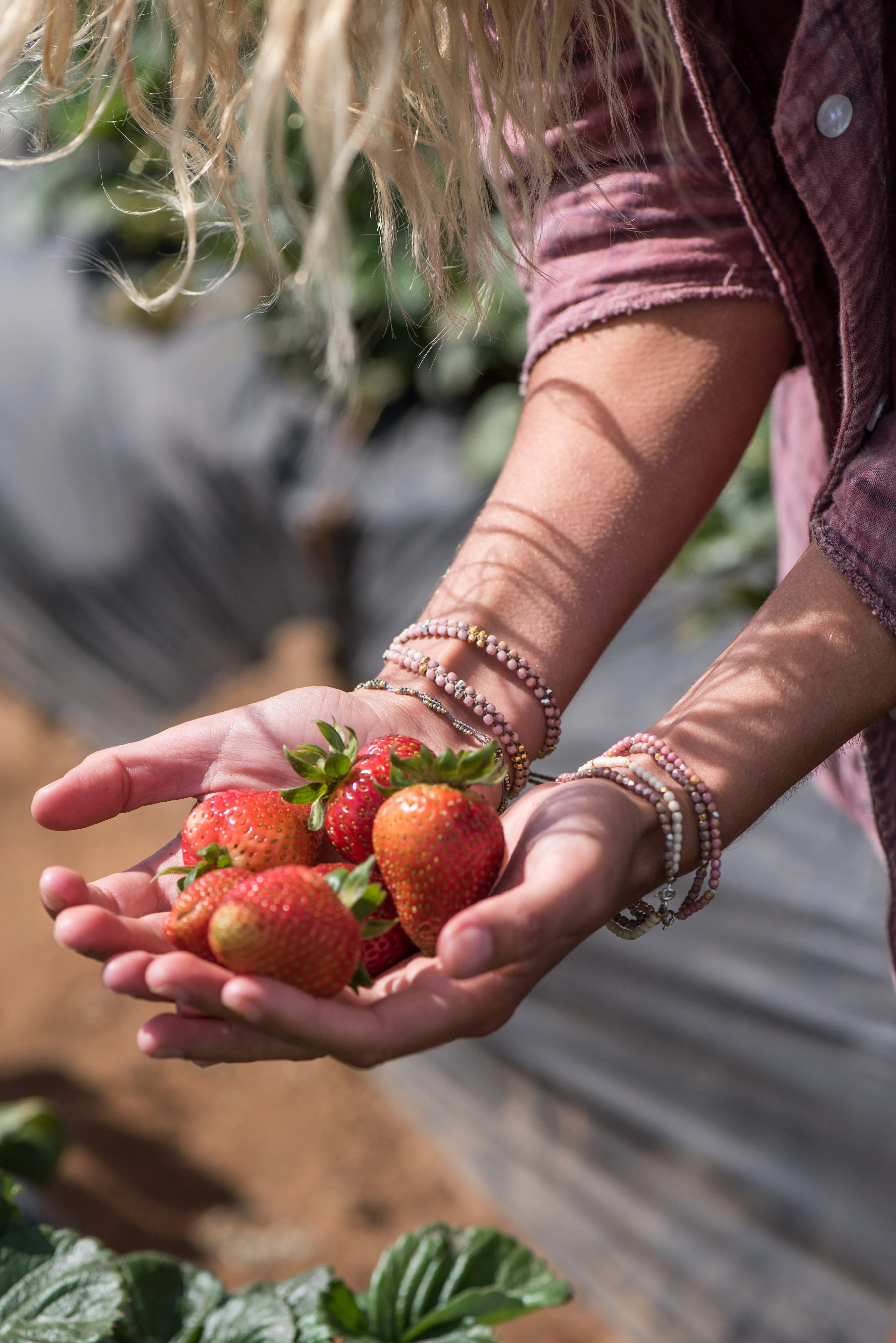 Meridian Wrap Bracelet - Pink