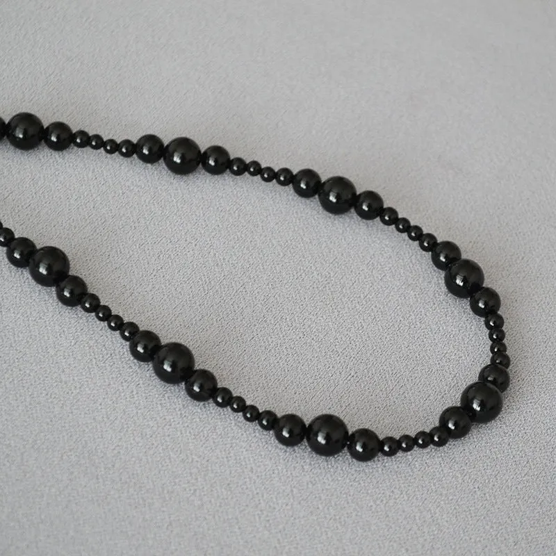 Natural Black Onyx Necklace