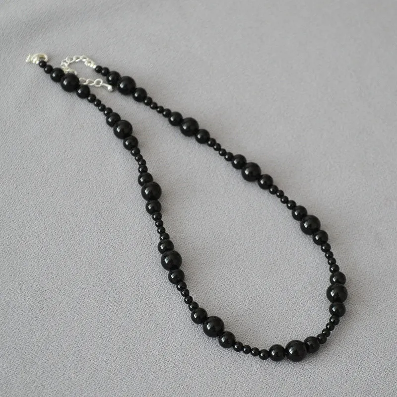 Natural Black Onyx Necklace