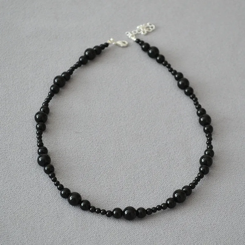 Natural Black Onyx Necklace