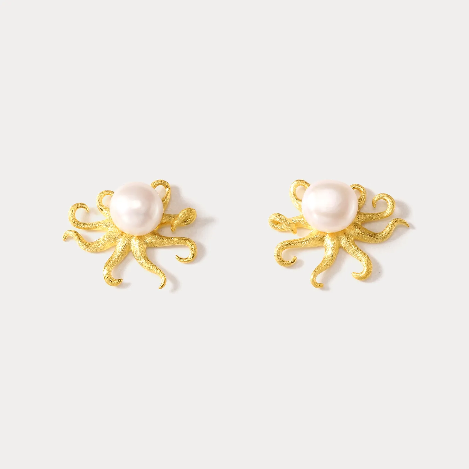 Octopus Pearl Earrings