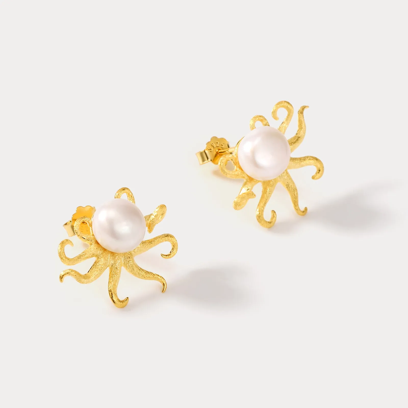 Octopus Pearl Earrings