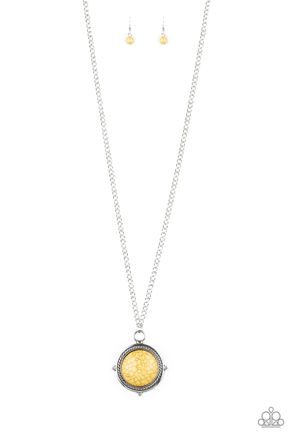 Paparazzi Desert Equinox Yellow Necklace Set