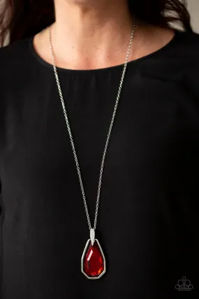 Paparazzi Maven Magic Red Necklace Set