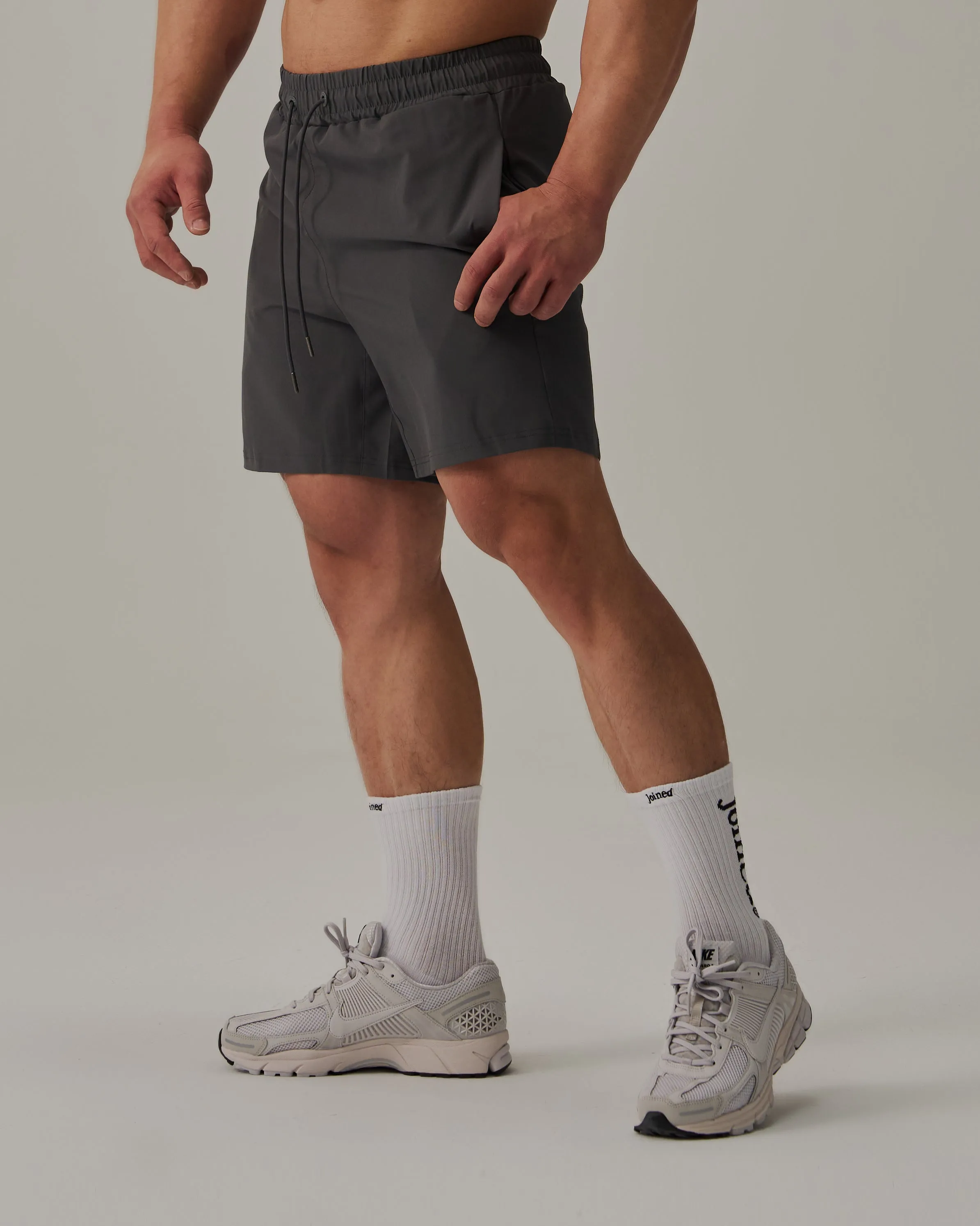 Patched Gym Shorts