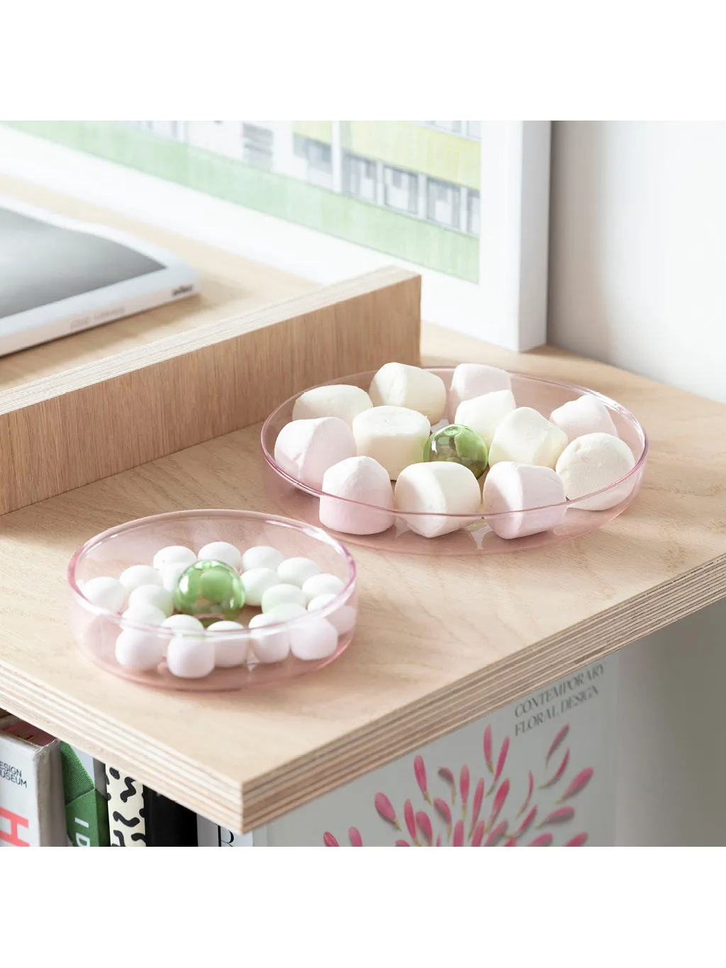 Pink & Green Small Bubble Dish