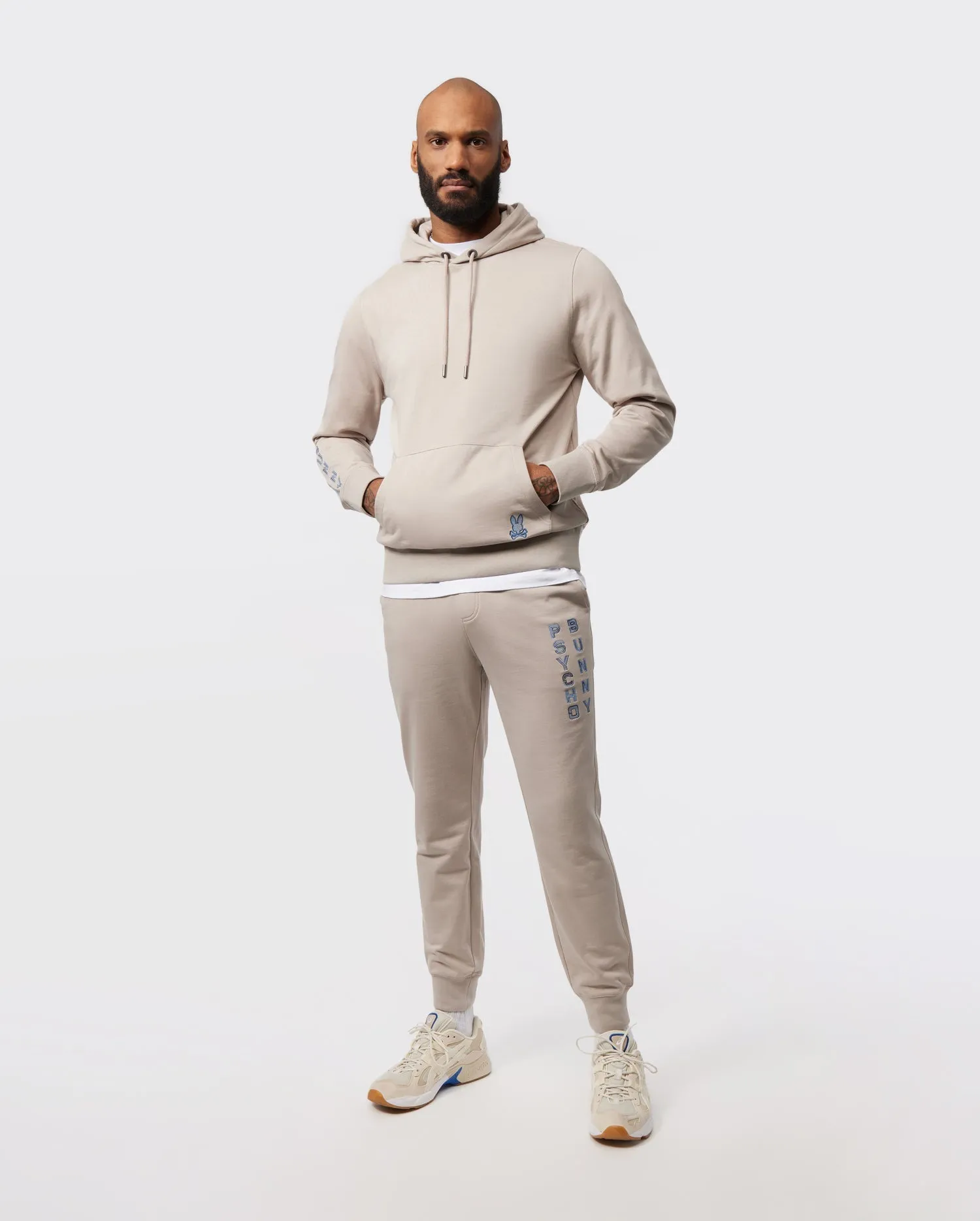 Psycho Bunny Mens Dammes Sweatpants - Sandstone