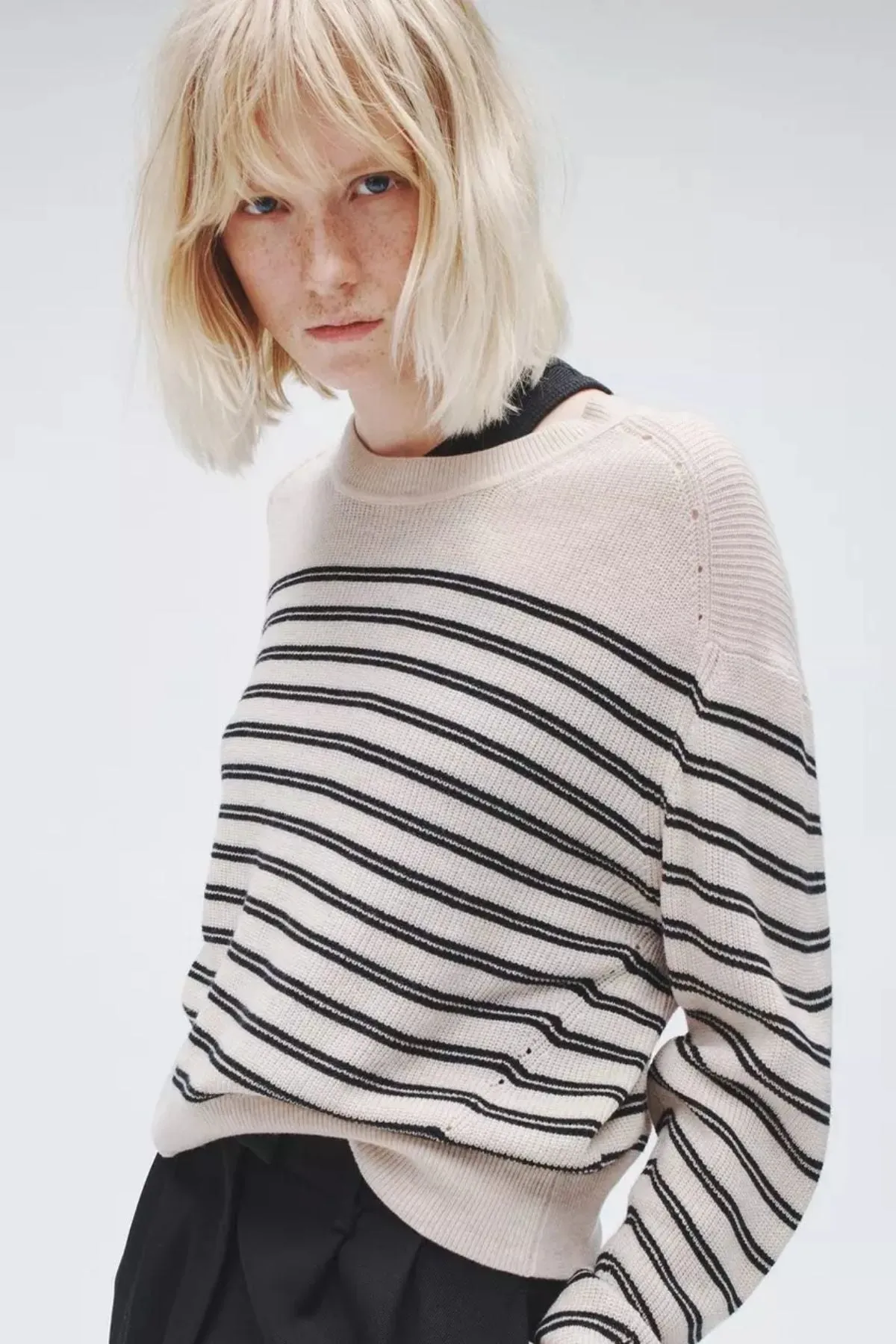 Rag & Bone Bree Crewneck Jumper - Turtle Dove