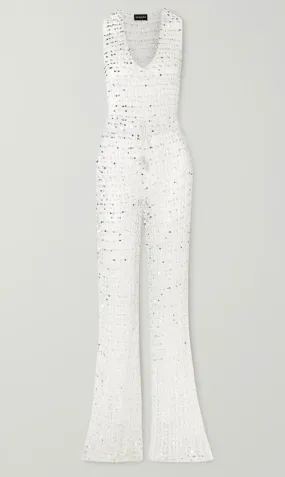 Retrofete - Nirvana Jumpsuit - White/Silver