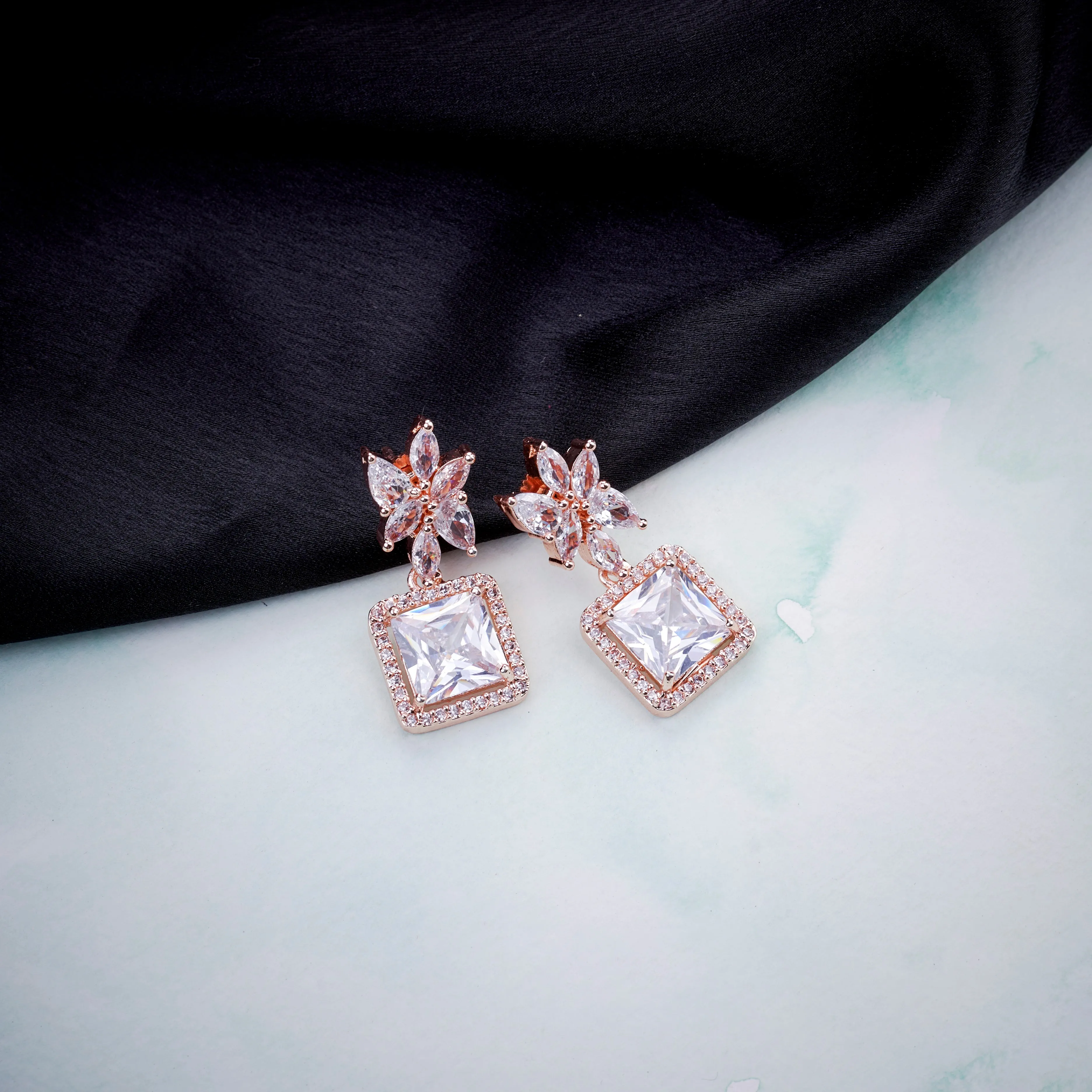 Rose Gold Harmony Earrings