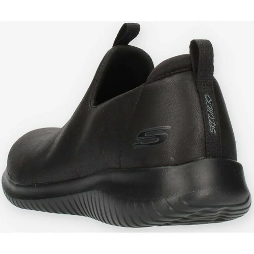 Scarpe donna SKECHERS - Art. 149429BBK slip on nero in ecopelle casual