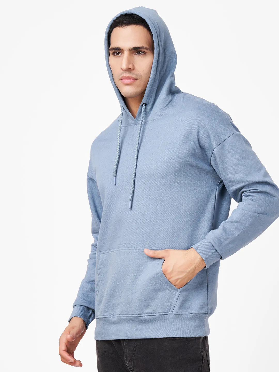 Solid Oversized Full Sleeve Hoodie