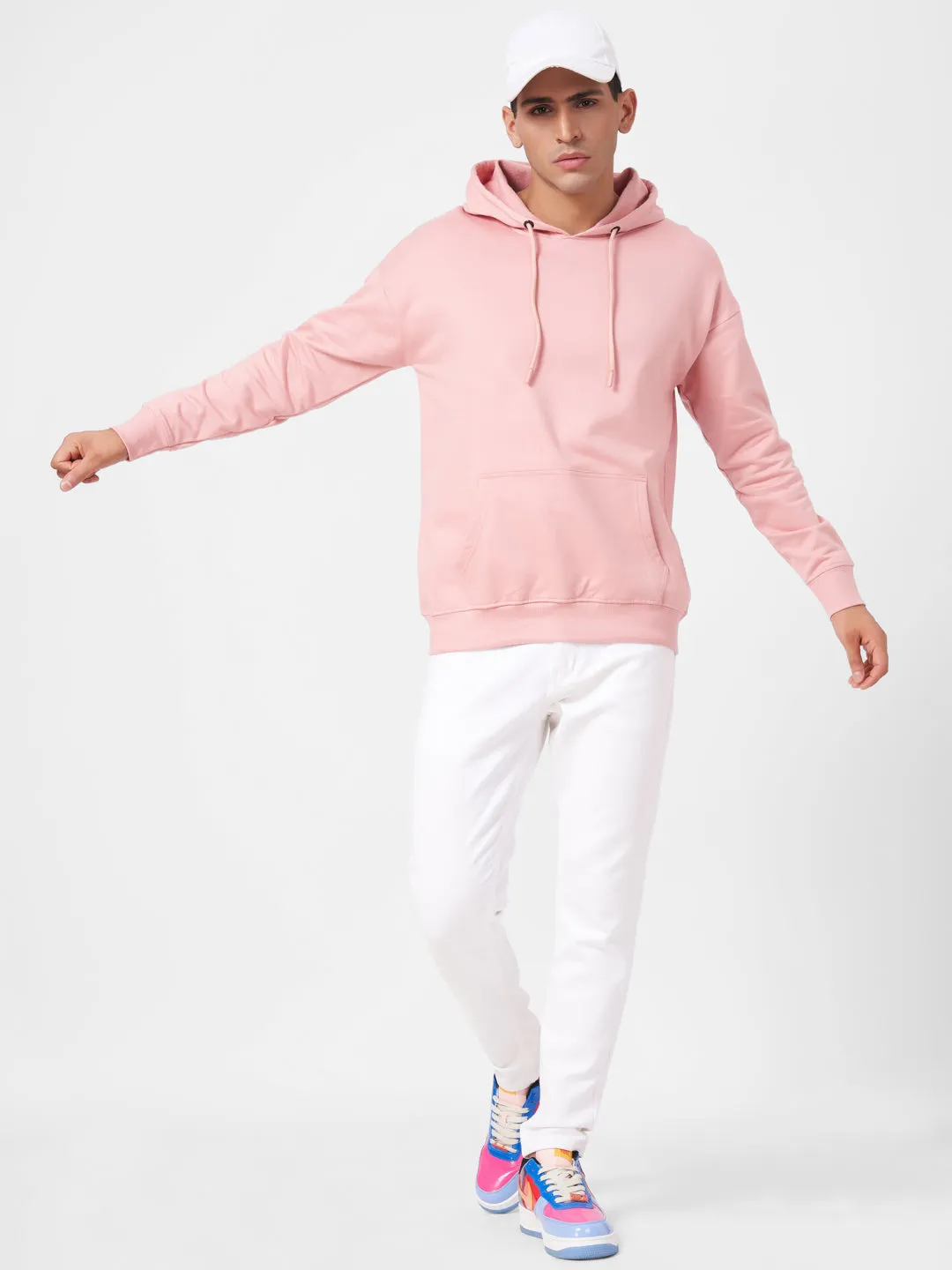 Solid Oversized Full Sleeve Hoodie