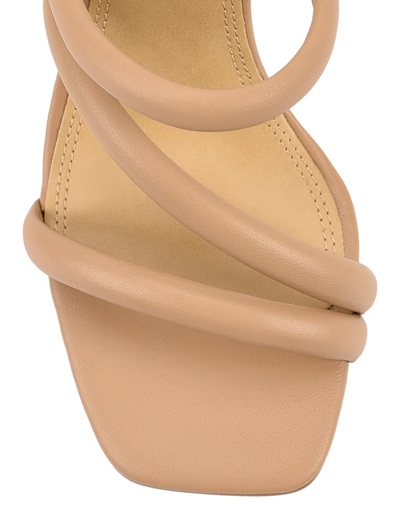 Spence Heeled Sandals - Almond Leather