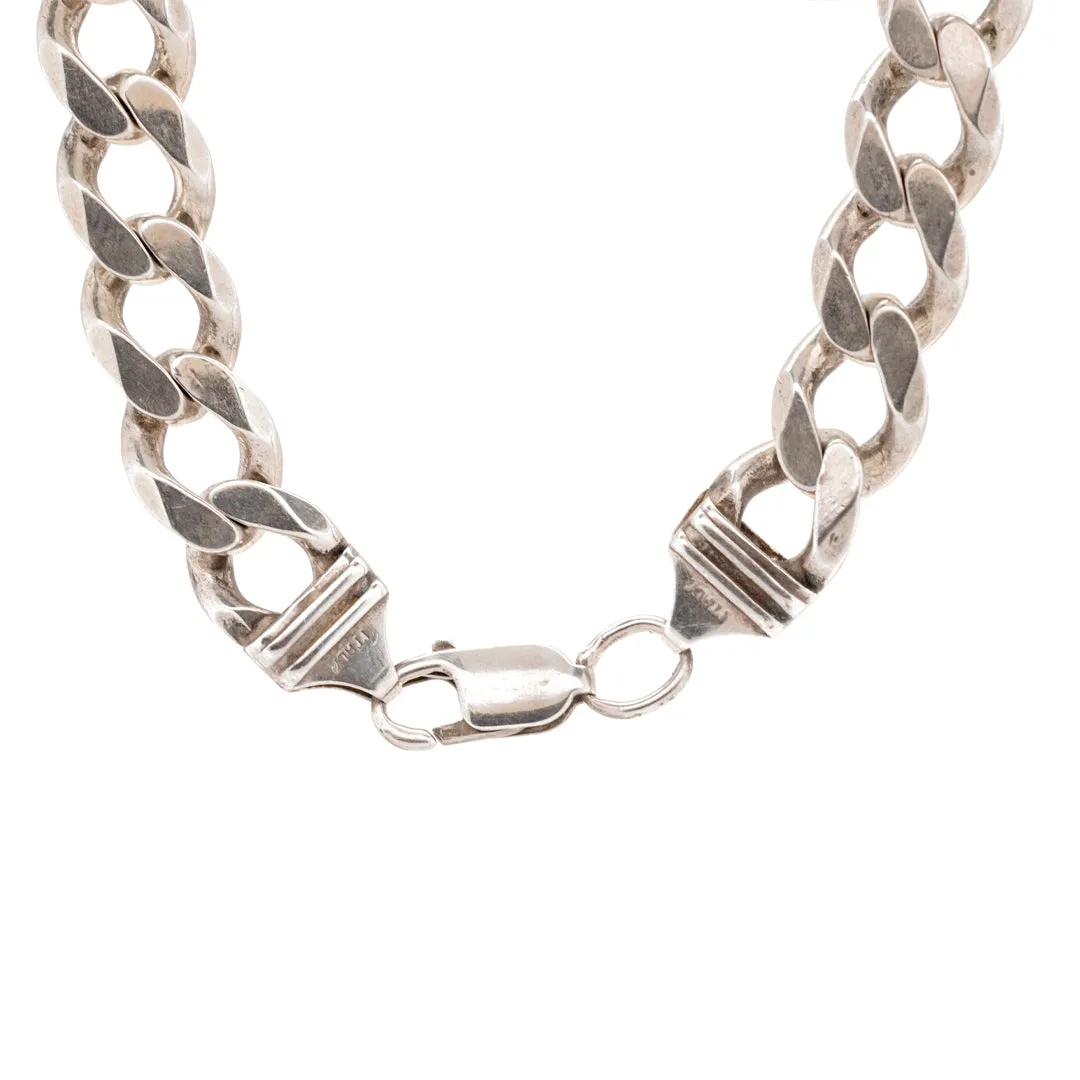 Sterling Silver Cuban Link Chain Necklace