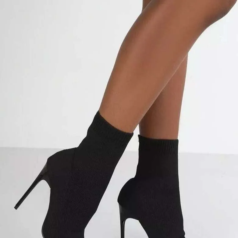 Stiletto Thin High Heel Ankle Boots