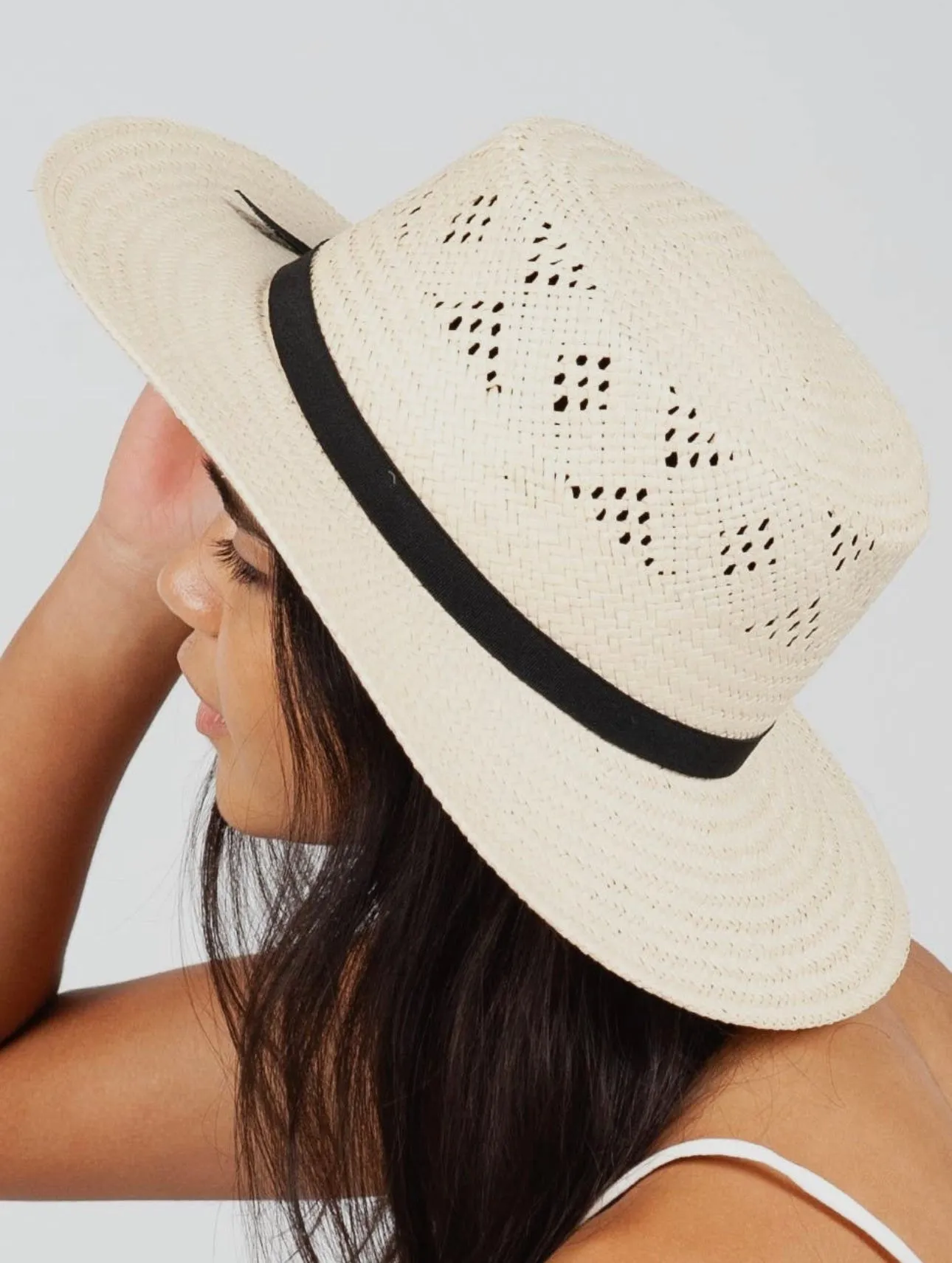 Straw Boater Hat