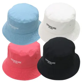 Treasure Embroidery Bucket Hats Unisex Casual Vintage Korean Kpop Fashion Accessory