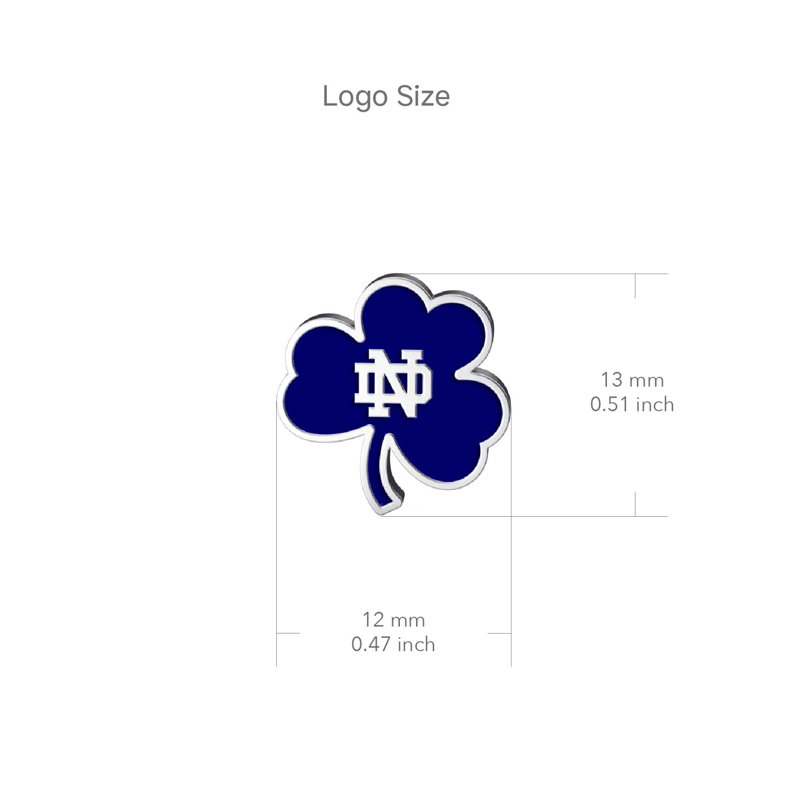 University of Notre Dame Shamrock Pendant Necklace - Enamel