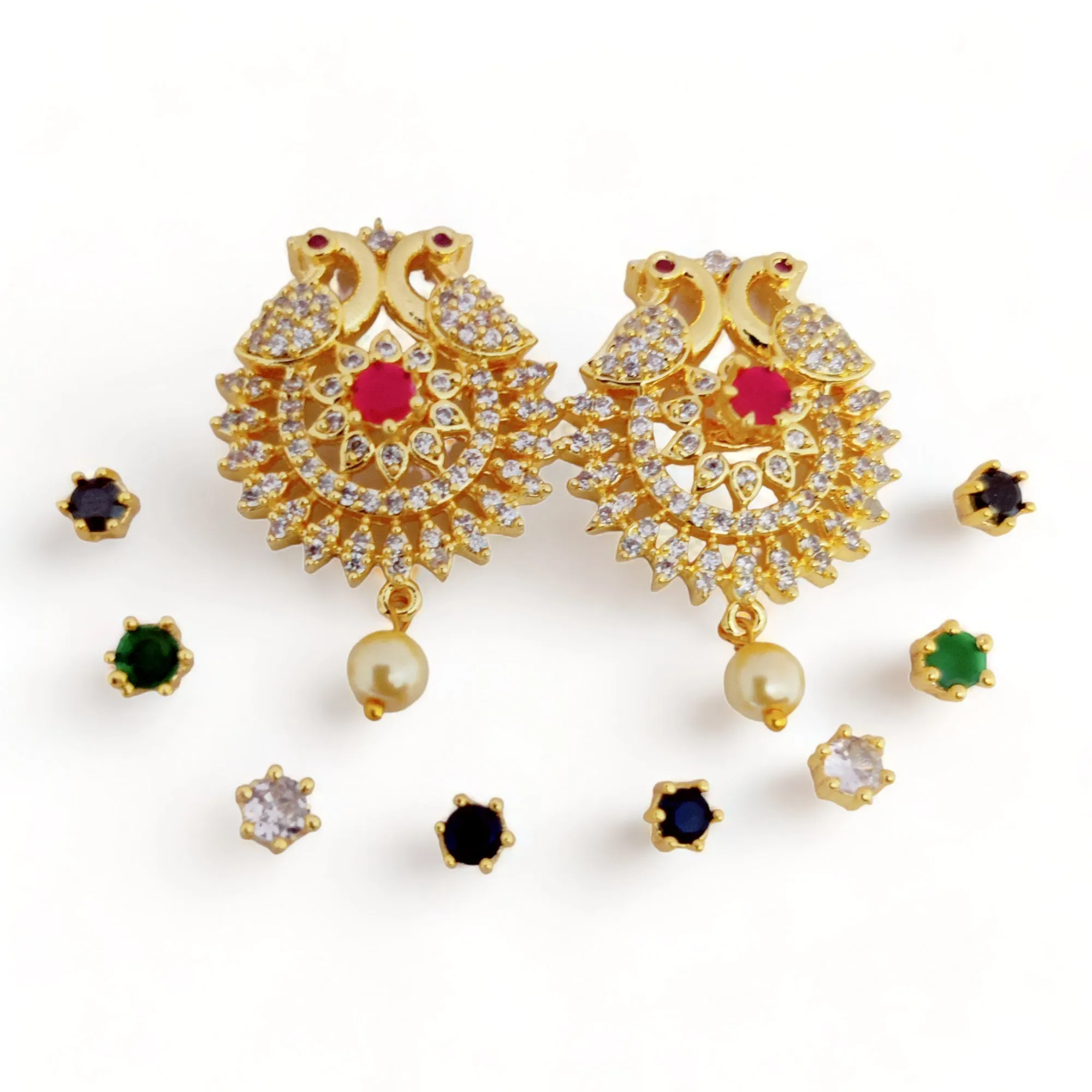 Vibrant Multicolor Sparkle Earrings