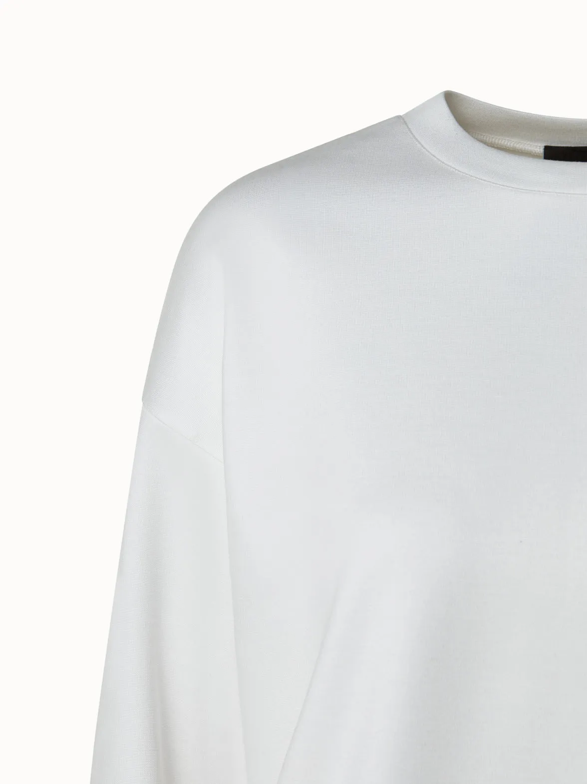 Viscose Jersey Stretch Crew Neck Pullover