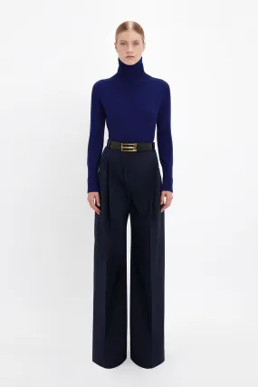 Wide Leg Trouser In Midnight