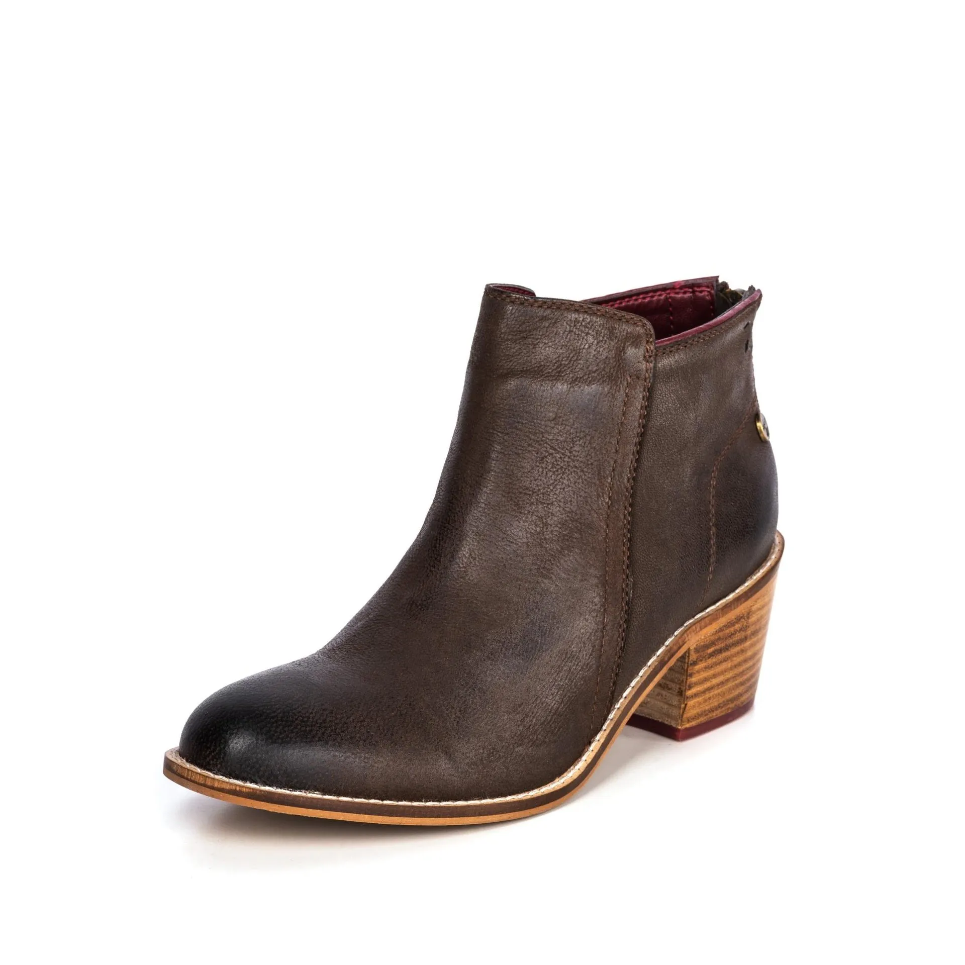 WILLOW BROWN ZIP BOOT