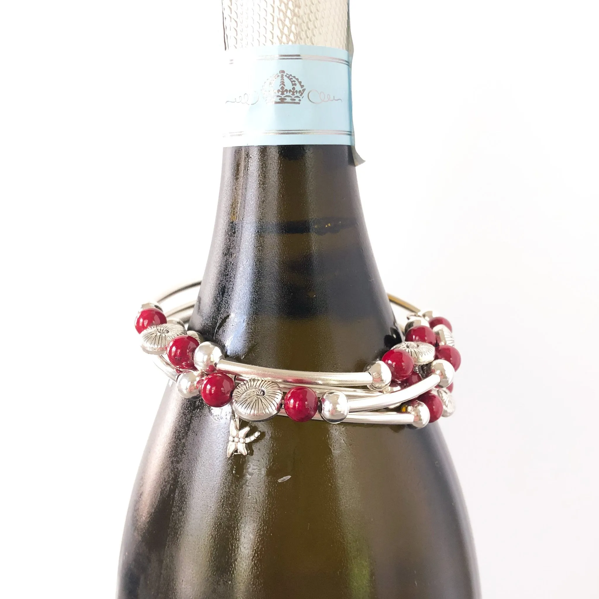 Wine on the Beach Wrap Bracelet