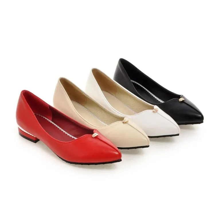 Women's Pointed Toe Chunky Heels Pumps