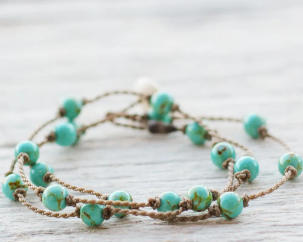 Wrap-1052-Turquoise Jasper Round Petite