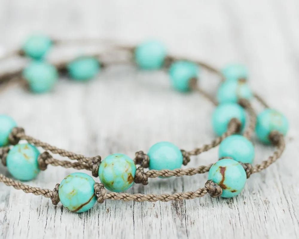 Wrap-1052-Turquoise Jasper Round Petite